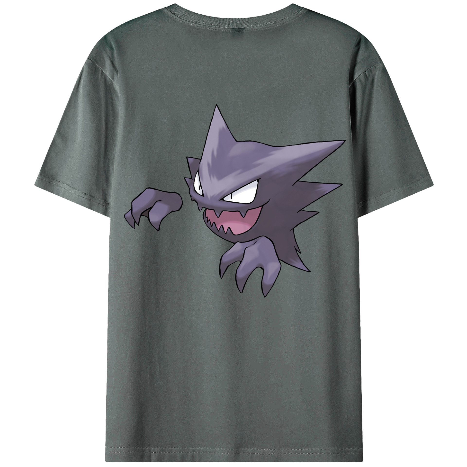 （画像用） ポケットモンスター Pokémon 綿100％ メンズ半袖Tシャツ（バックプリント） 通気性